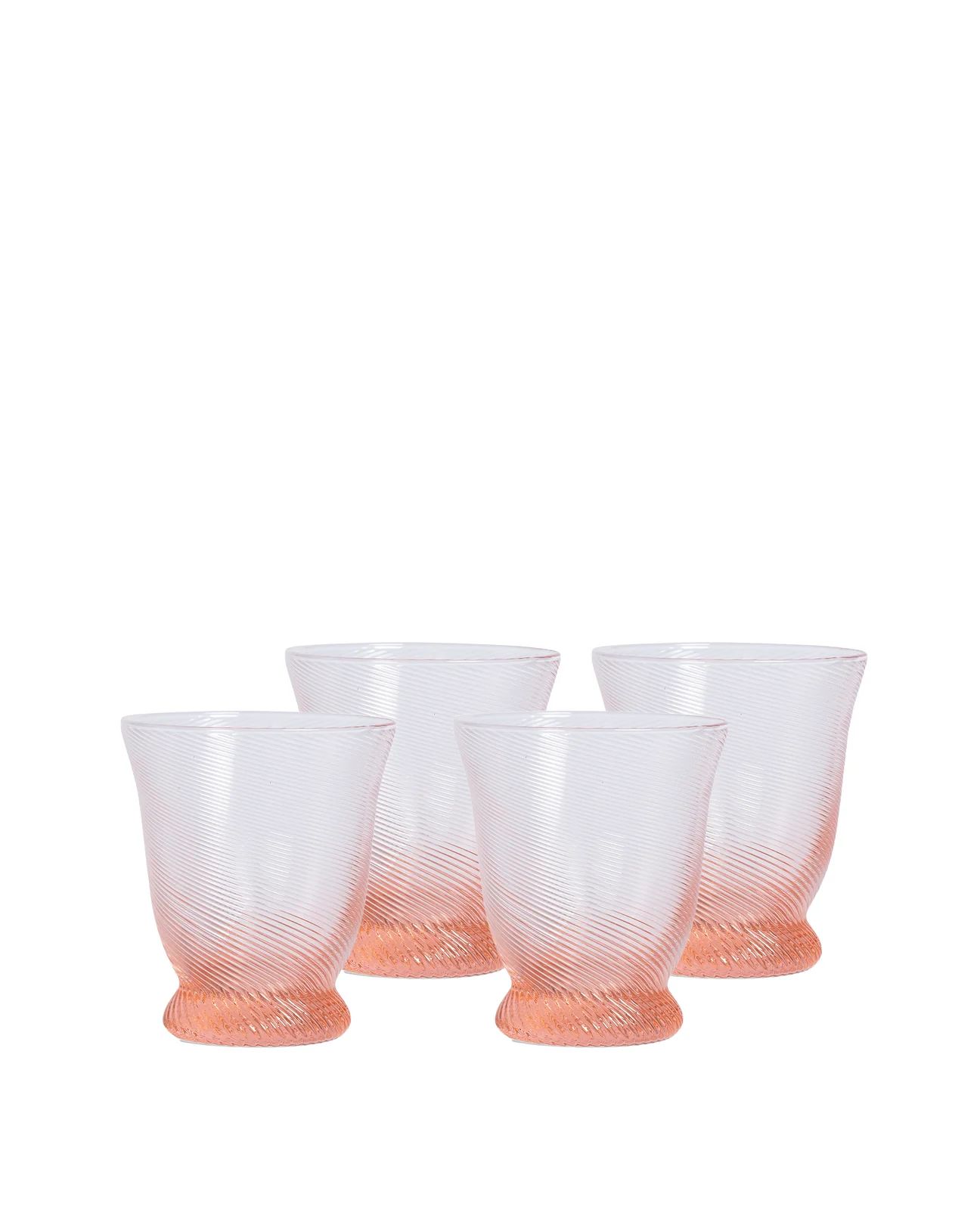 Spiral Glass Tumblers | Sharland England by Louise Roe | Sharland England