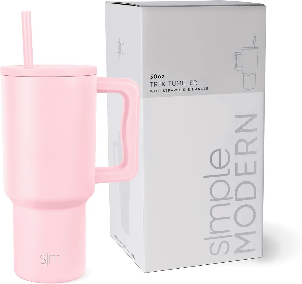 Simple Modern 30 oz Tumbler with Handle and Straw Lid | Insulated Cup Reusable Stainless Steel Wa... | Amazon (US)