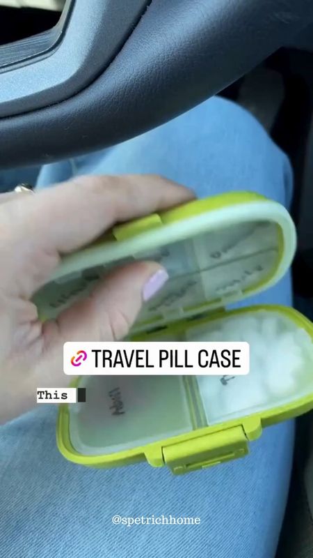 This travel pill organizer is one of my favorites! It’s easy to open and portable - great for when we’re on-the-go 🚗

#health #wellness #firstaid #medicine #storage 

#LTKtravel #LTKfindsunder50 #LTKVideo