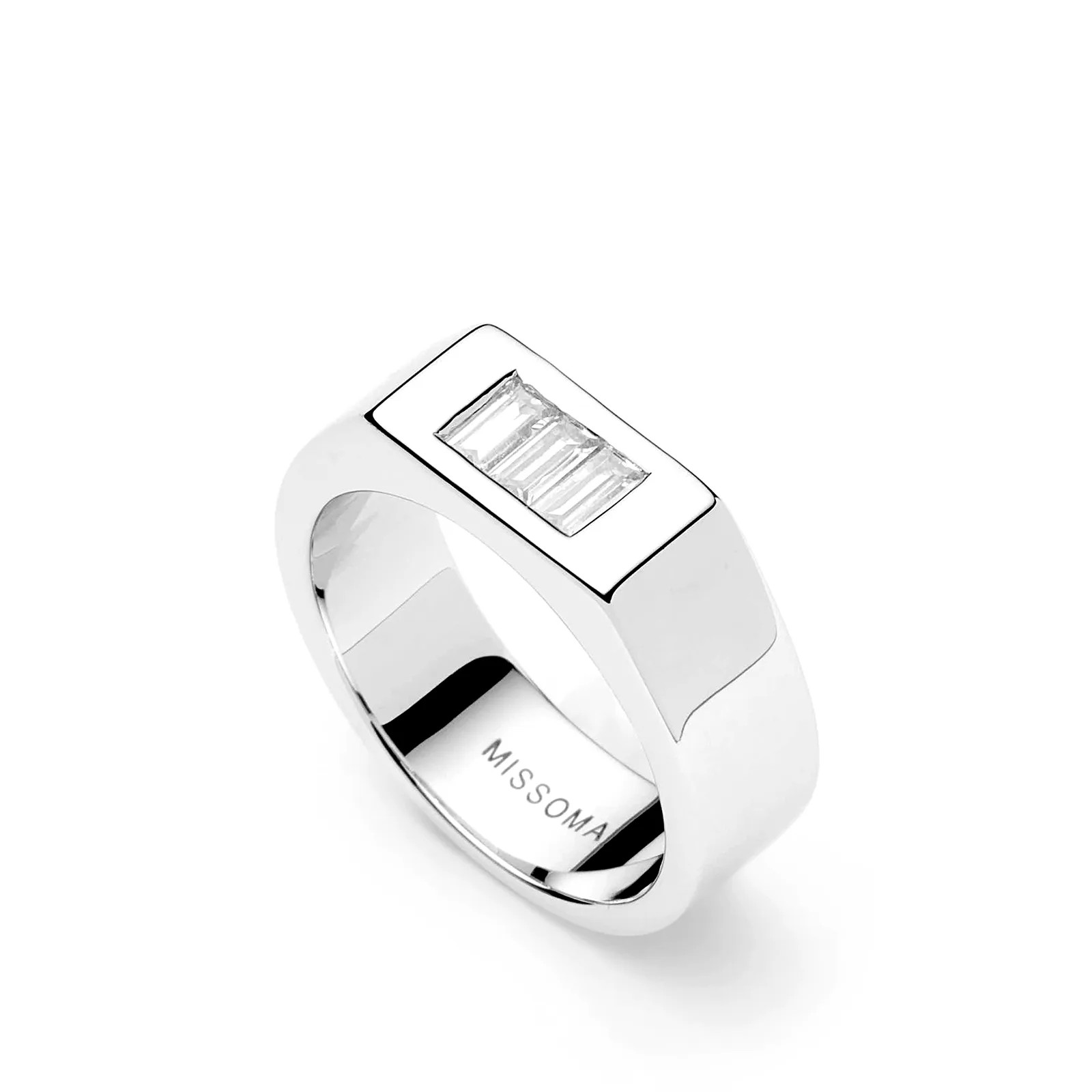 Missoma x Lucy Williams Triple Stone Chunky Ring | END. Clothing