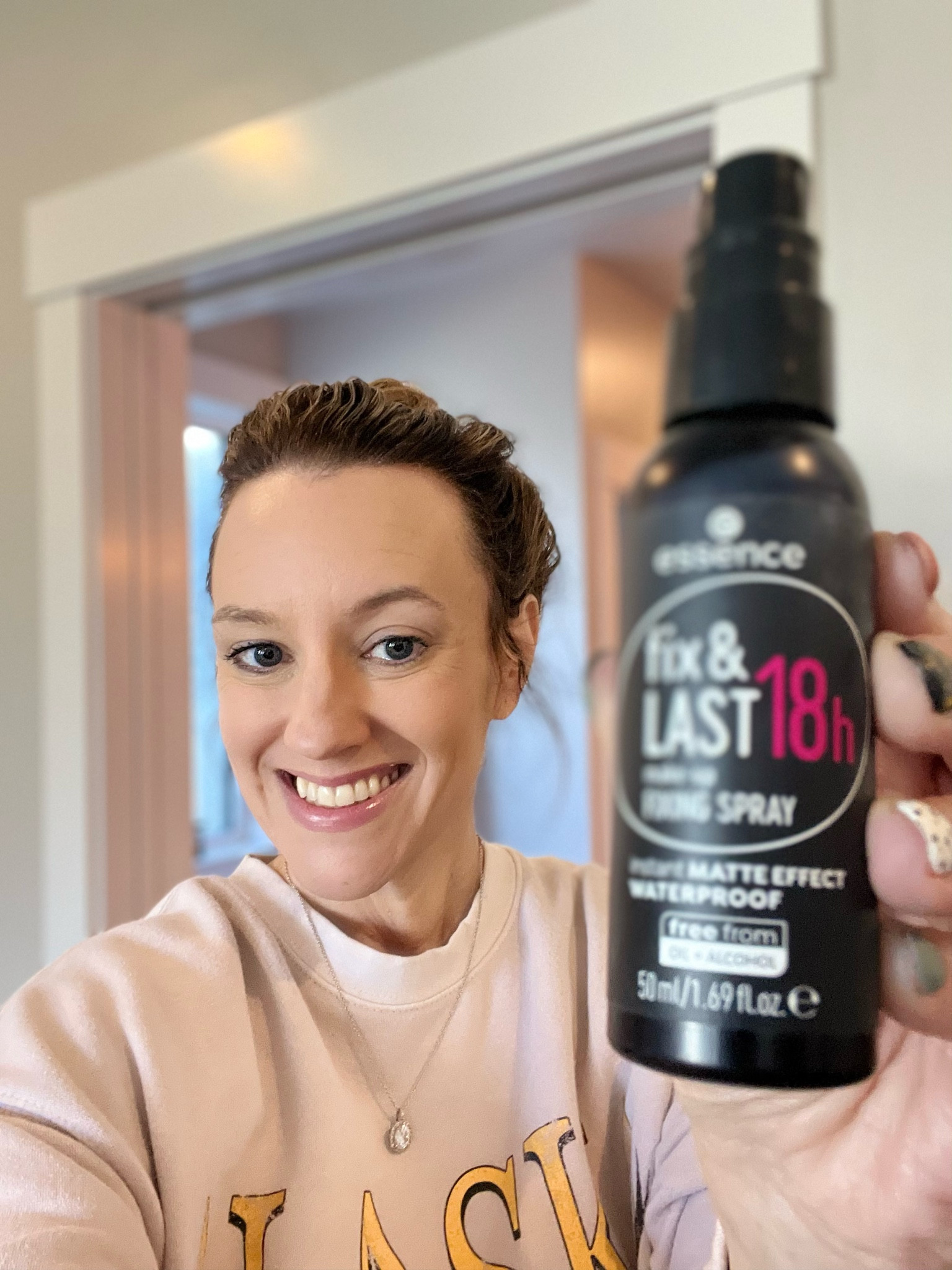 Setting spray from essence only $4.99! Great makeup dupe. Drug store makeup. Everyday makeup. Affordable makeup. Matte finishing spray  

#LTKunder50 #LTKsalealert #LTKbeauty