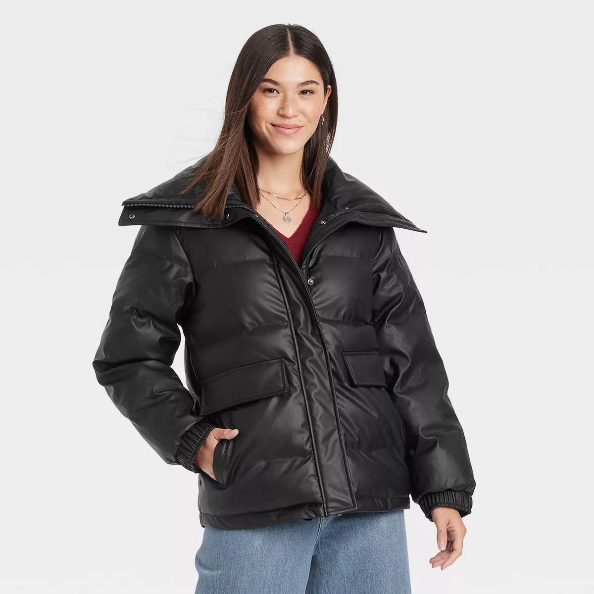 Women's Mid Length Puffer Jacket - Universal Thread™ | Target
