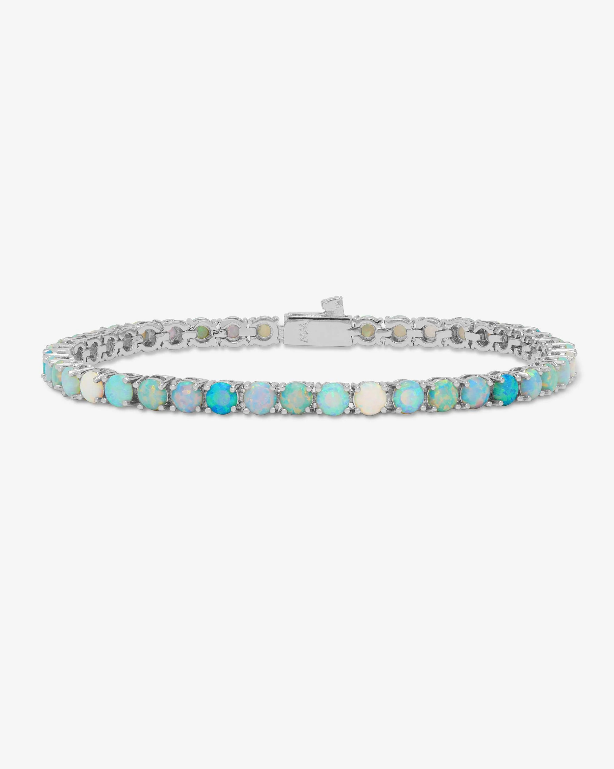 Grand Heiress Ombré Tennis Bracelet - Silver|Blue Opal Ombré | Melinda Maria Jewelry