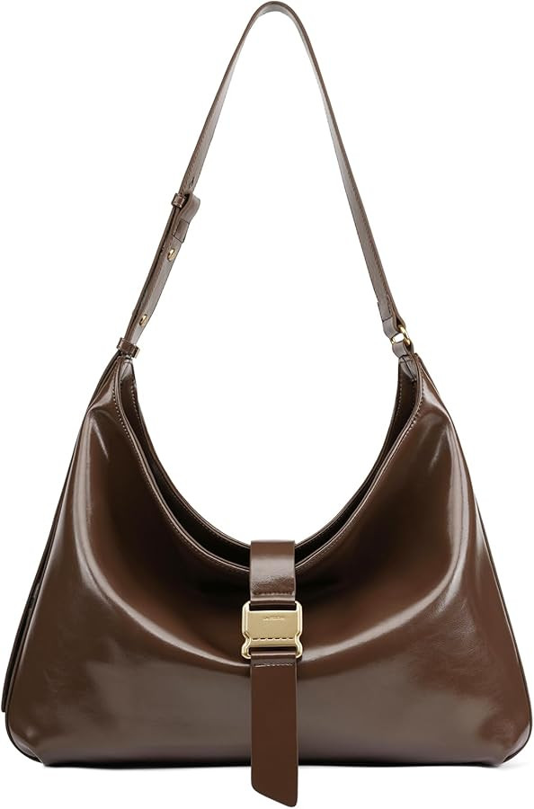 LA FESTIN Leather Hobo Crossbody Bags for Women Work Tote Purse Shoulder Bag with Adjustable Stra... | Amazon (US)