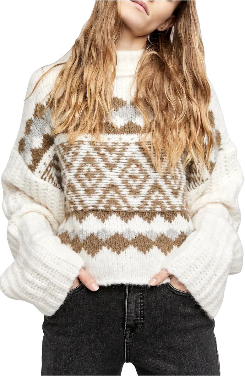 Alpine Crop Mock Neck Sweater | Nordstrom