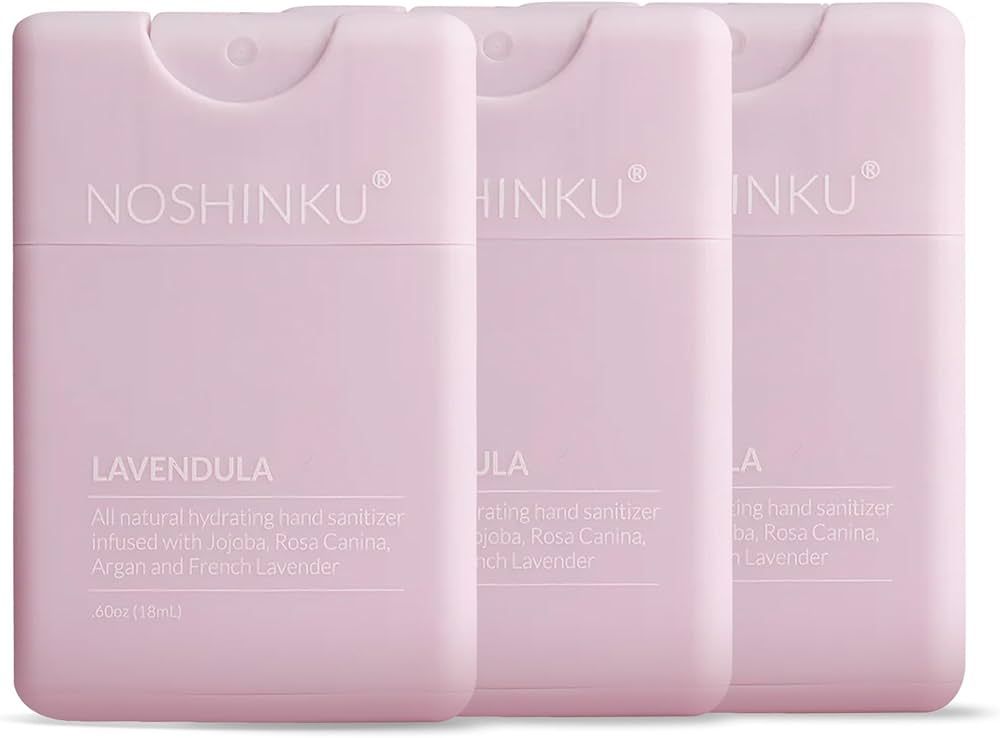 Noshinku Pocket Hand Sanitizer | Bundle (Lavender Refillable (3-Pack) | Amazon (US)