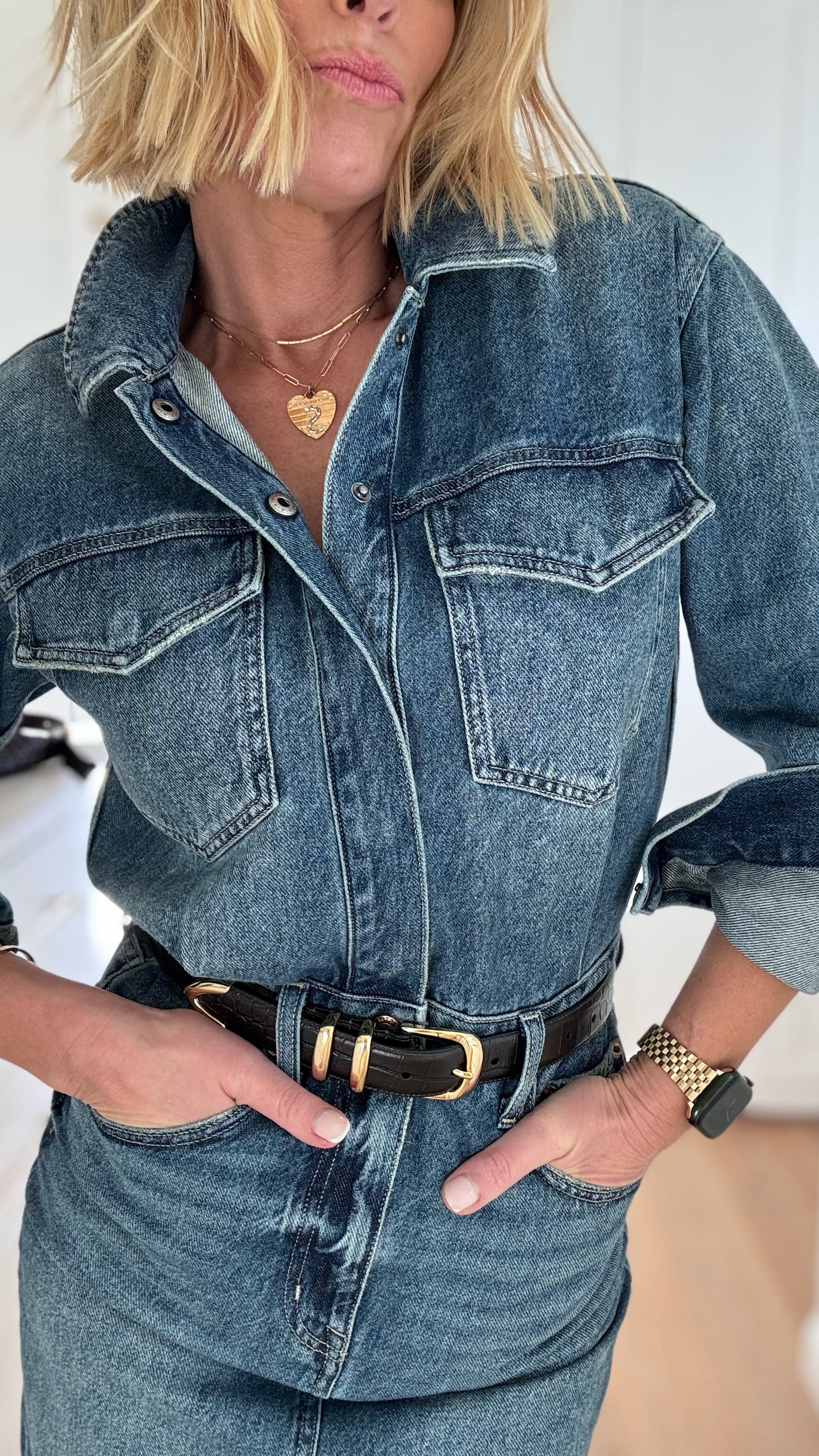 FORVER IN DENIM 💙 wearing a small 

#LTKOver40 #LTKStyleTip #LTKShoeCrush