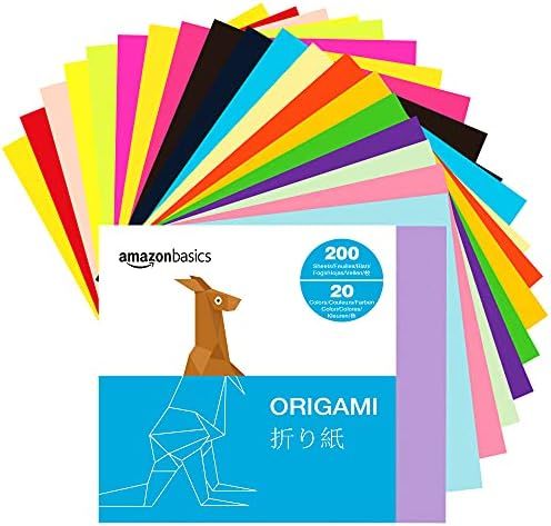Amazon Basics Origami Paper, Double Sided Color, Assorted Colors | Amazon (US)