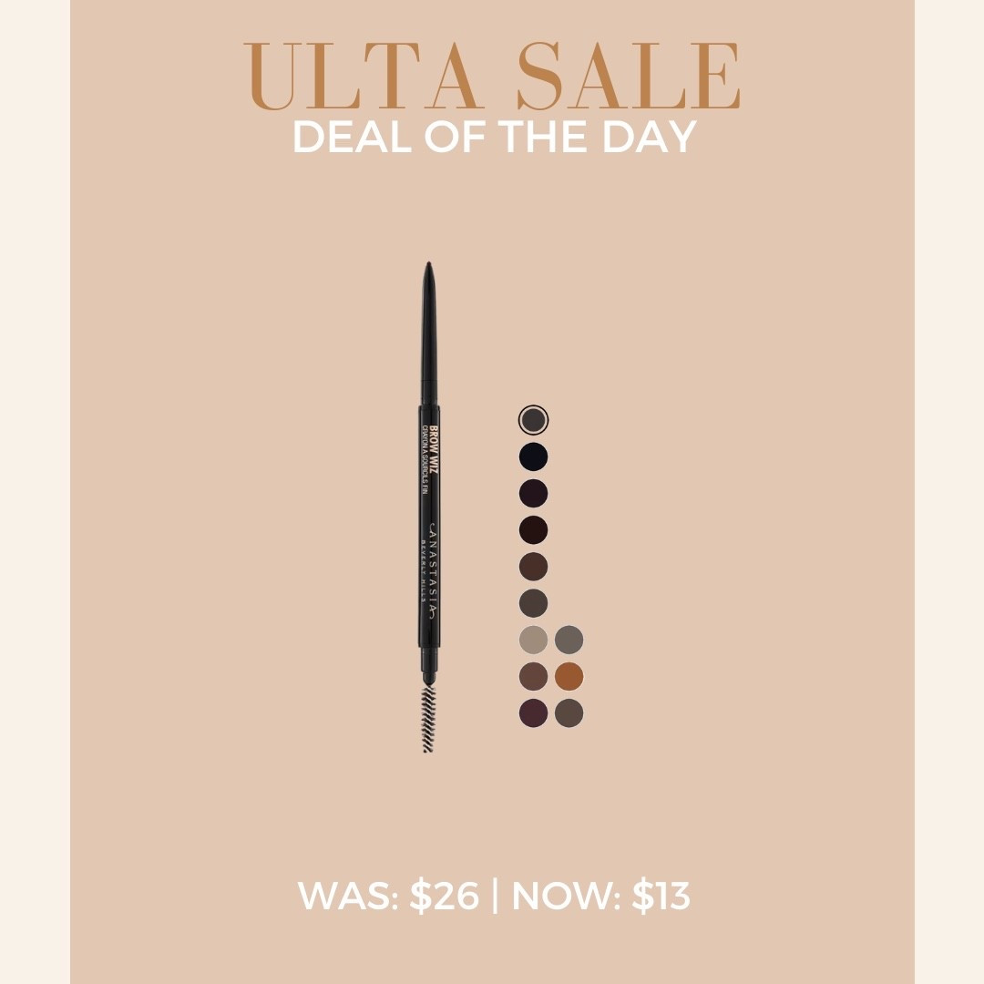 Ulta Deal of the Day 
Anastasia Brow Wiz Precision Eyebrow Pencil
Was: $26 | Now: $13