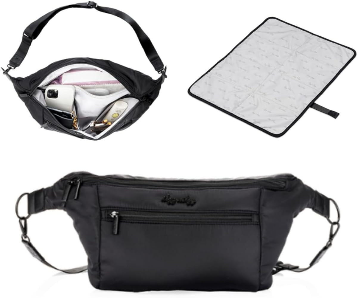 Itzy Ritzy - Fanny Pack & Crossbody Diaper Bag 6 Pockets, Use as Crossbody, Belt or Shoulder Bag | Amazon (US)
