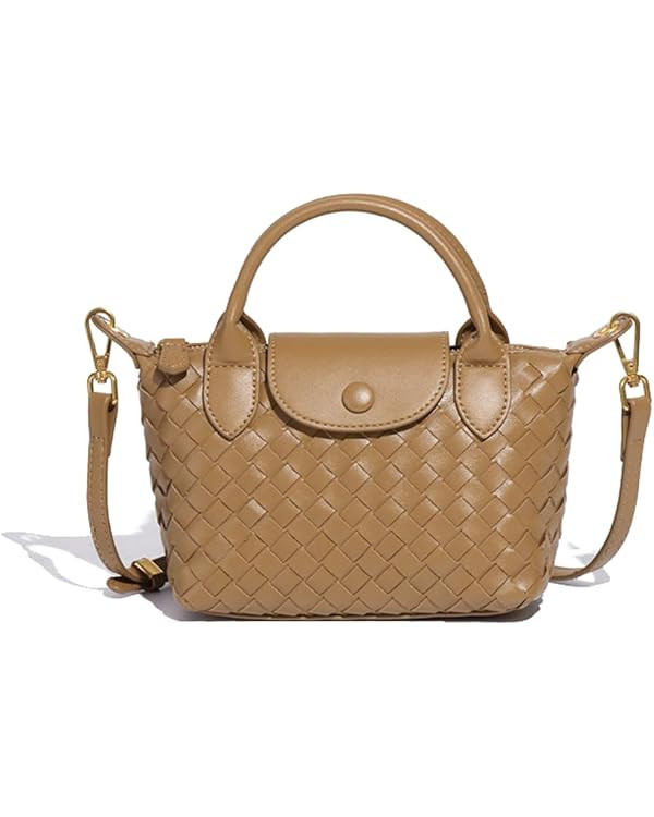 Small Woven Crossbody Bags Purse for Women Trendy Leather Dumpling Lightweight Mini Handbag | Sma... | Amazon (US)