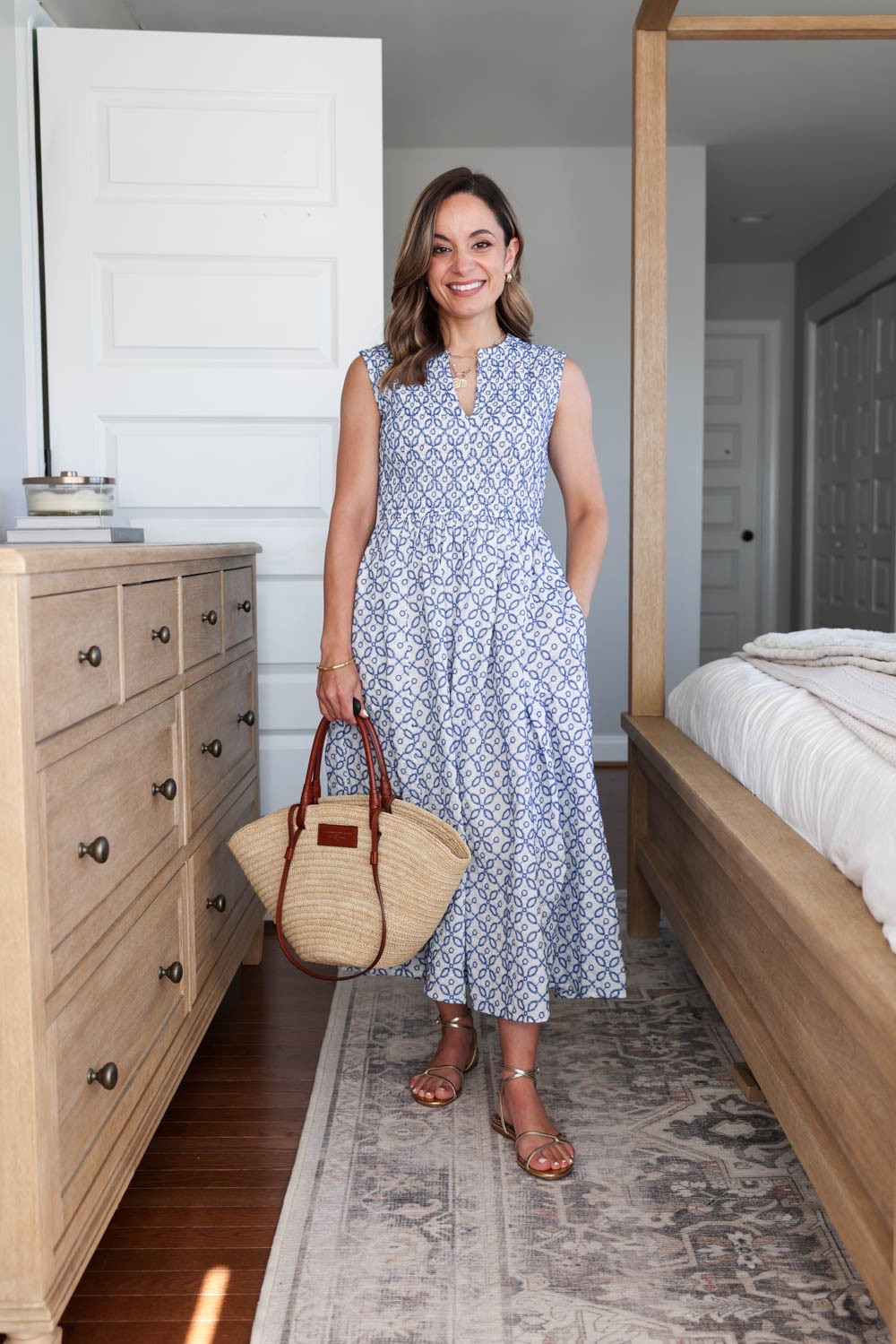 Summer outfits by color series: blue! 

Dress (Nic + Zoe): petite p 
Sandals (Sam Edelman): true to size

#LTKPetite