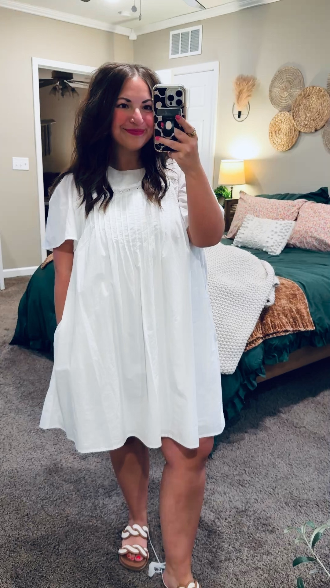 Simple, classic, and one of those pieces you’ll reach for again and again 🤍 This white dress from Target is easy, flattering, and perfect for dressing up or keeping casual with sneakers or sandals. Such a good staple for spring and summer! ☀️

sandals: fit true to size // wearing a 5
dress: fits oversized // wearing a large (super flowy fit, so you could def size down) 

 

#LTKootd #LTKMidsize #LTKWorkwear
