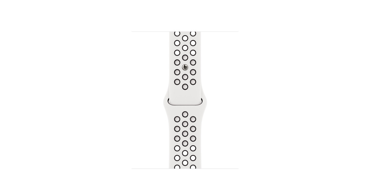 41mm Summit White/Black Nike Sport Band - S/M | Apple (US)