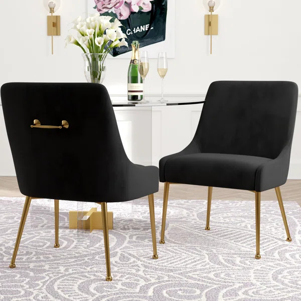 Stovall Velvet Side Chair | Wayfair North America
