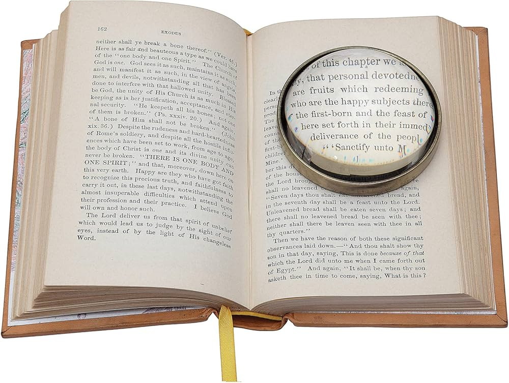Creative Co-Op Round Paperweight Glass Magnifying | Amazon (US)