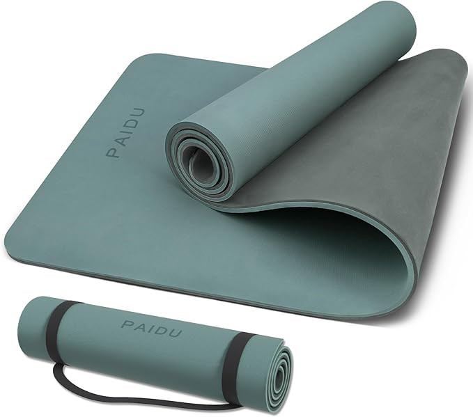 PAIDU Yoga Mat Non Slip Anti-tear,extra thick-2/5 inch（10MM）High Resiliency Professional POE ... | Amazon (US)