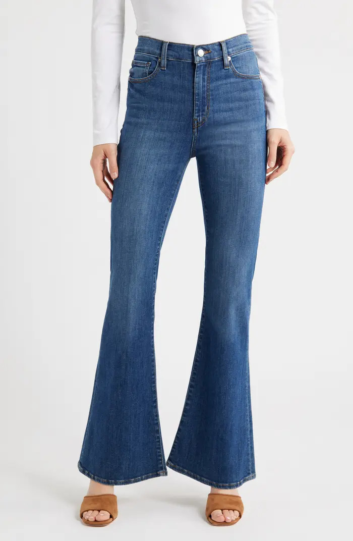 FRAME The Icon High Waist Flare Jeans | Nordstrom | Nordstrom