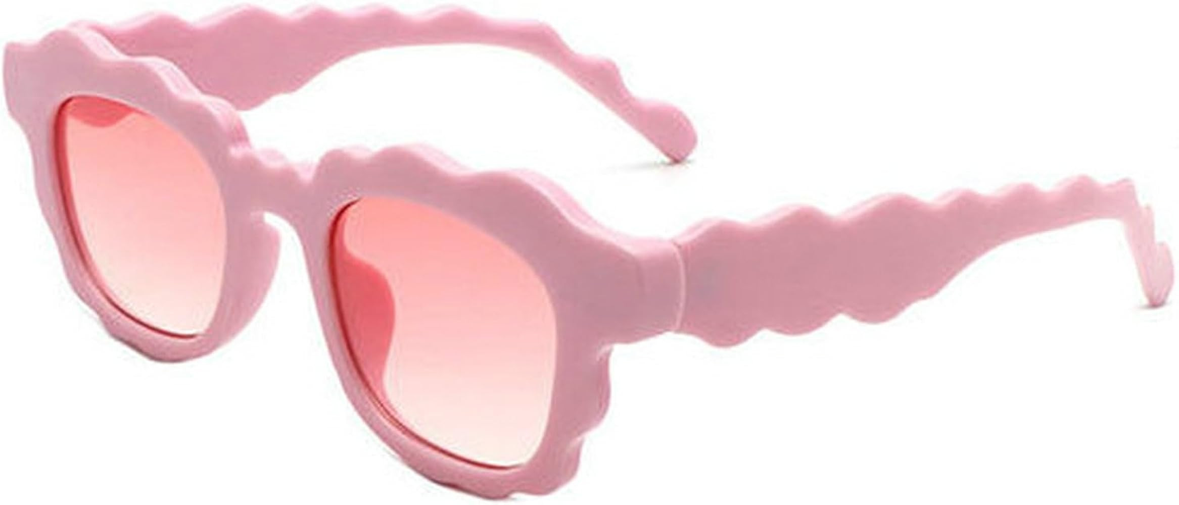 COTIA Fashion Square Sunglasses Women New Unique Irregular Wave-Shaped Frames Sun Glasses for Men... | Amazon (US)