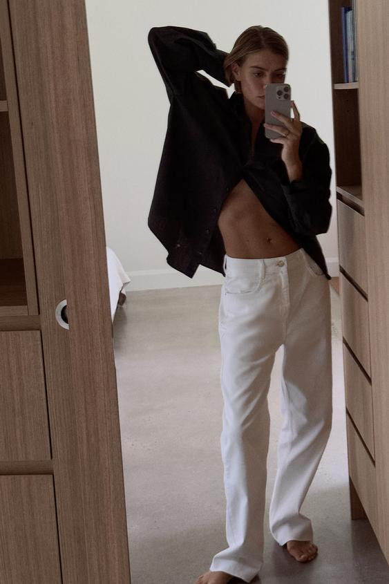 OVERSIZED POPLIN SHIRT WITH DOUBLE CUFFS | Zara US