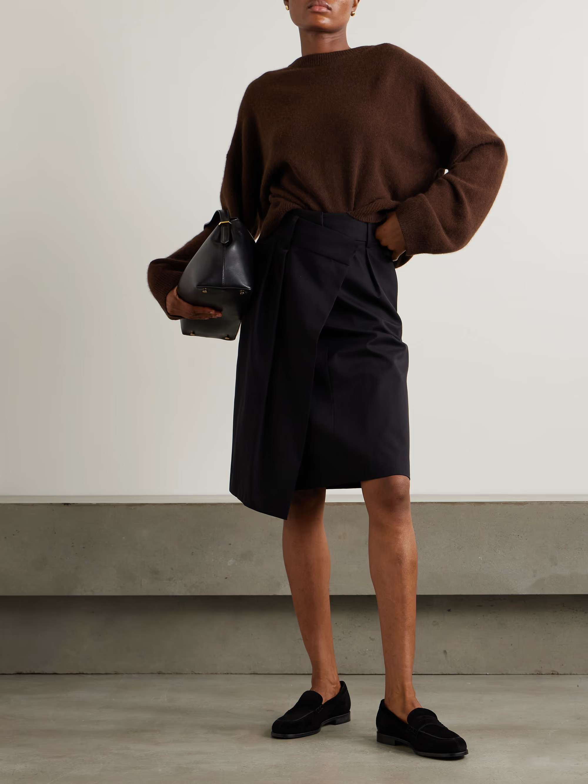 Ropo oversized logo-embroidered wool-blend sweater | NET-A-PORTER (UK & EU)