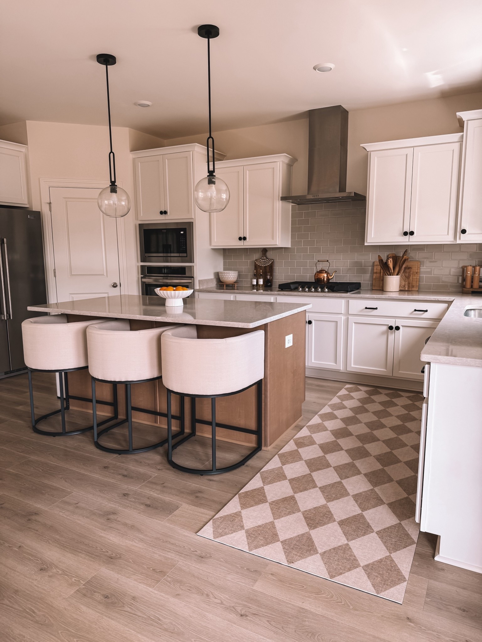 These barstools really elevated my kitchen space. Linen fabric & a black base. Their are also other colors to choose from.

#LTKHome