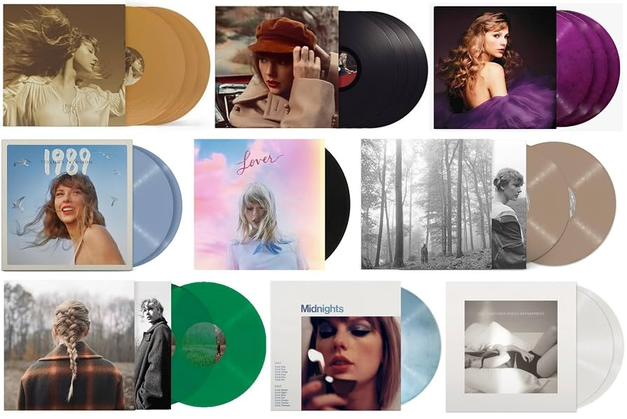 Taylor Swift: Taylor Swift 9 Album Record Collection "Taylor's Versions": Fearless, Red, Speak No... | Amazon (US)
