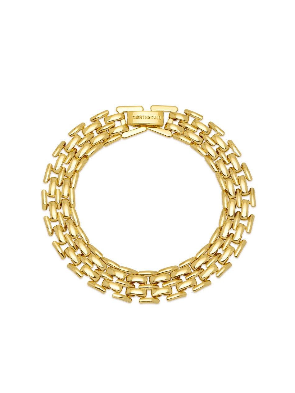 Lydia Tomlinson Panama Bracelet in Gold | Northskull
