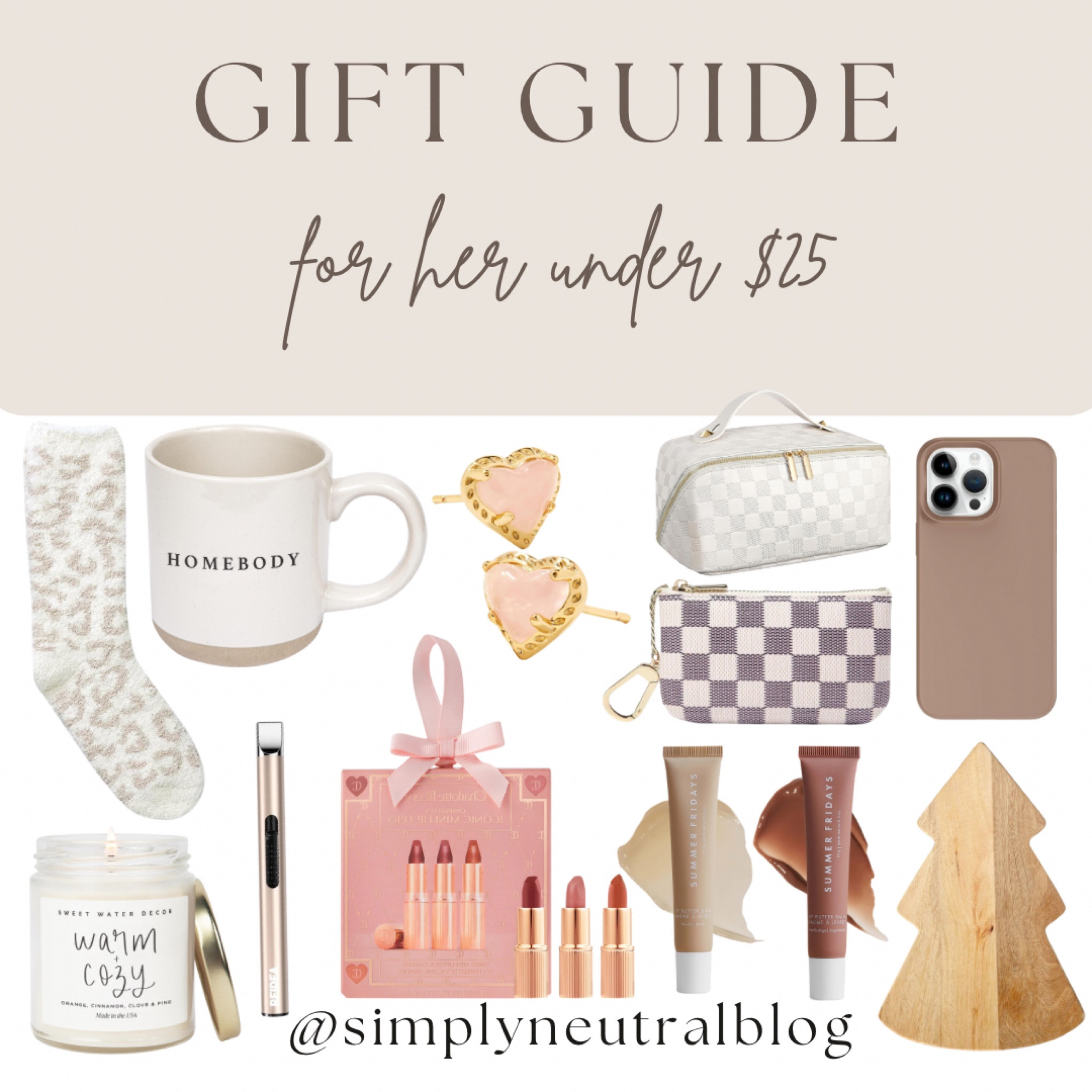 Gift Guide For Her Under $25 

#LTKHoliday #LTKstyletip #LTKGiftGuide