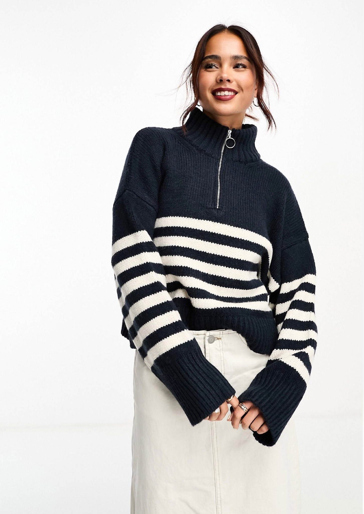 Navy and white striped knitted jumper for autumn/winter🤍

#asos #stripedjumper #knitwear #autumnwinter #autumnoutfit

#LTKFind #LTKSeasonal #LTKstyletip