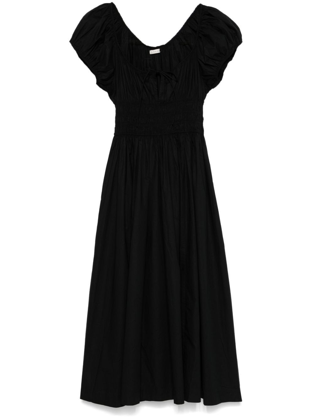 DÔEN Quinn midi dress - Black | Farfetch Global