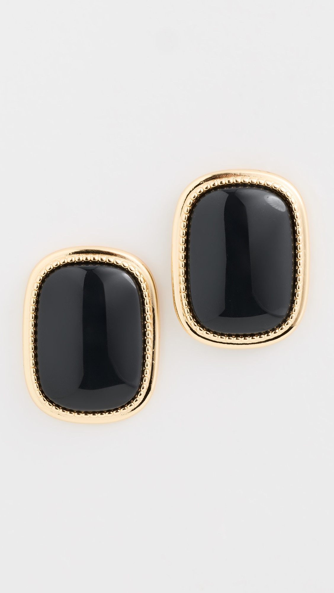 Luv Aj The Midnight Mesa Statement Stud Earrings Gold One Size | Shopbop