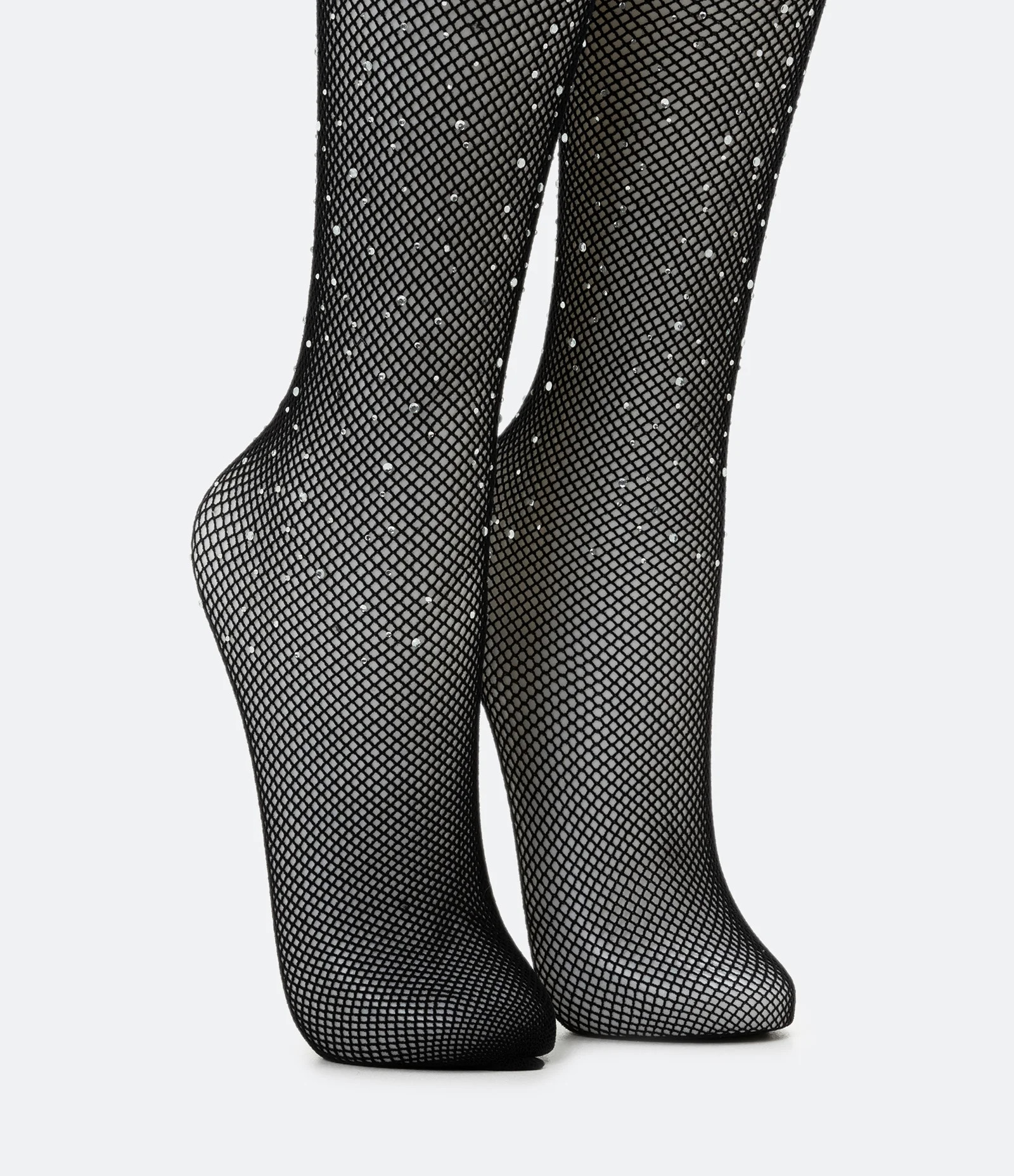 Meia Calça Arrastão com Detalhe em Strass Preto - Lojas Renner | Renner (BR)