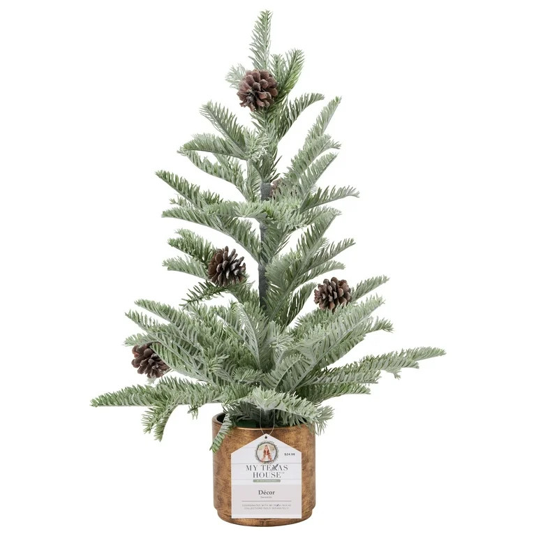 My Texas House Tree Decoration, Pine, Green, 24 inch, 2.09 lb. | Walmart (US)