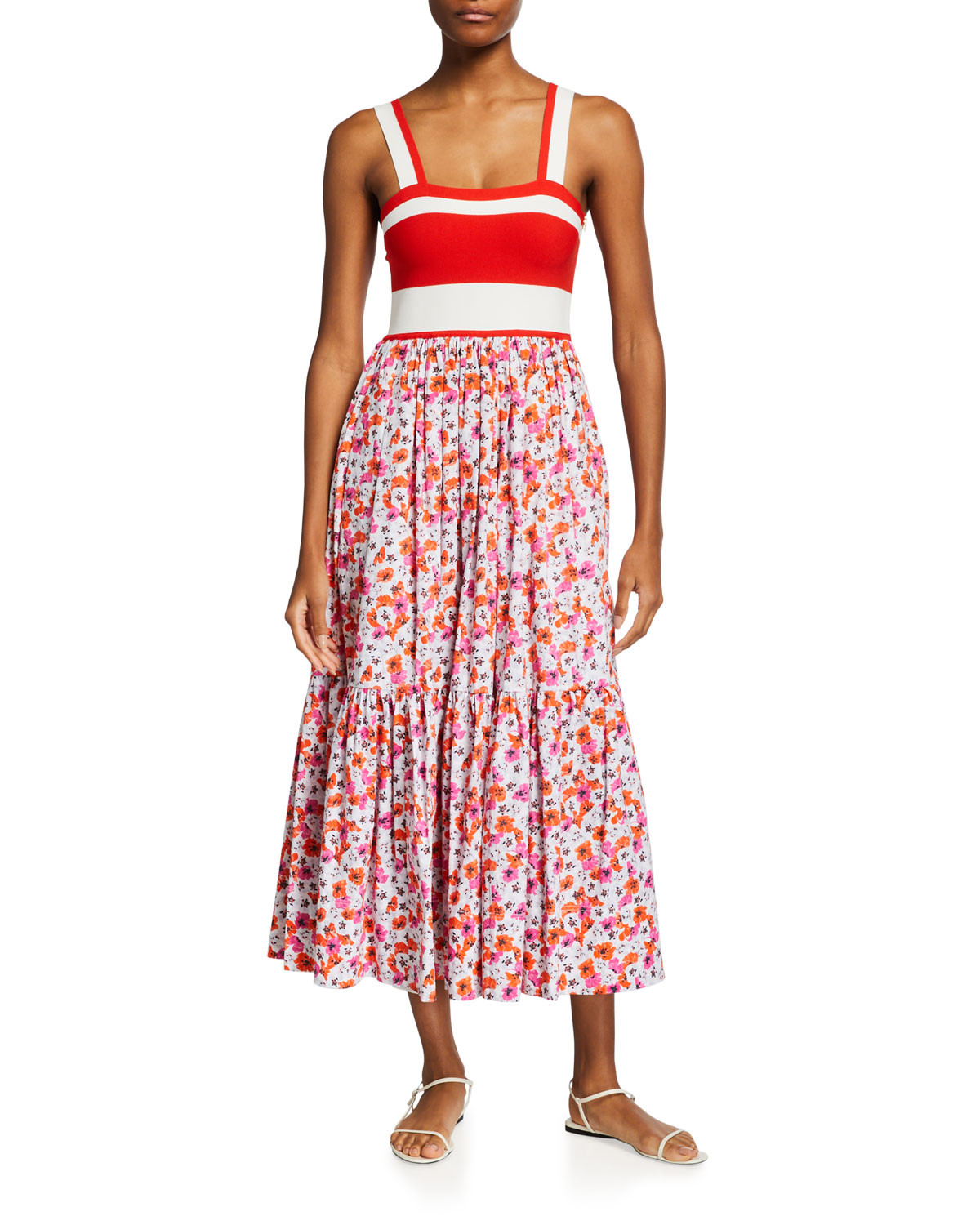Gianna Floral-Print Maxi Dress | Neiman Marcus
