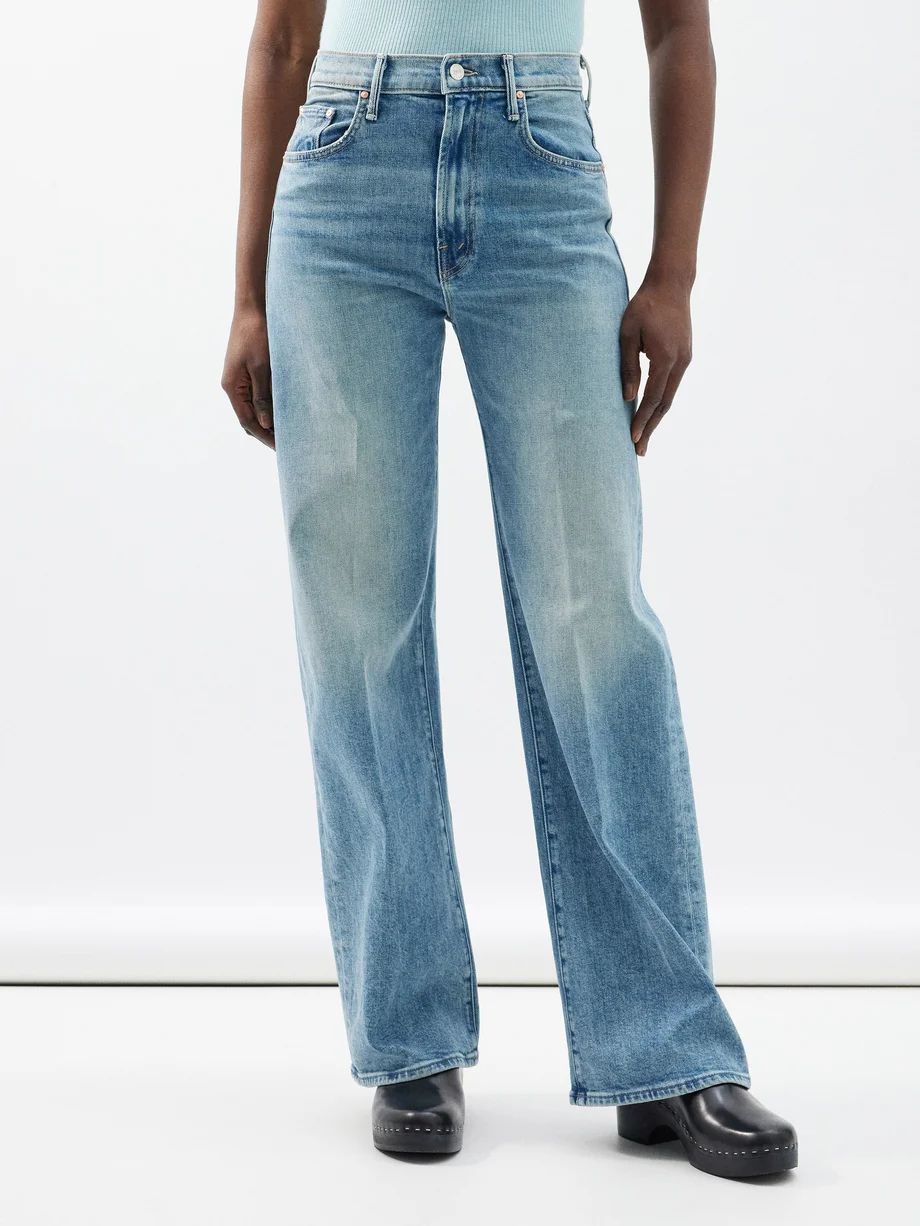 The Lasso Sneak wide-leg jeans | MOTHER | Matches (US)