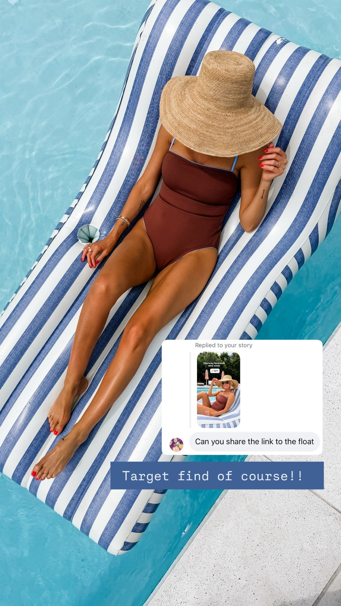 This float is amazing for pool days! 👏🏼 Love that it has a back so you can sit upright!

Loverly Grey, Target, pool day, pool float, lounger float, swimsuit, one piece swimsuit, vacation finds

#LTKSwim