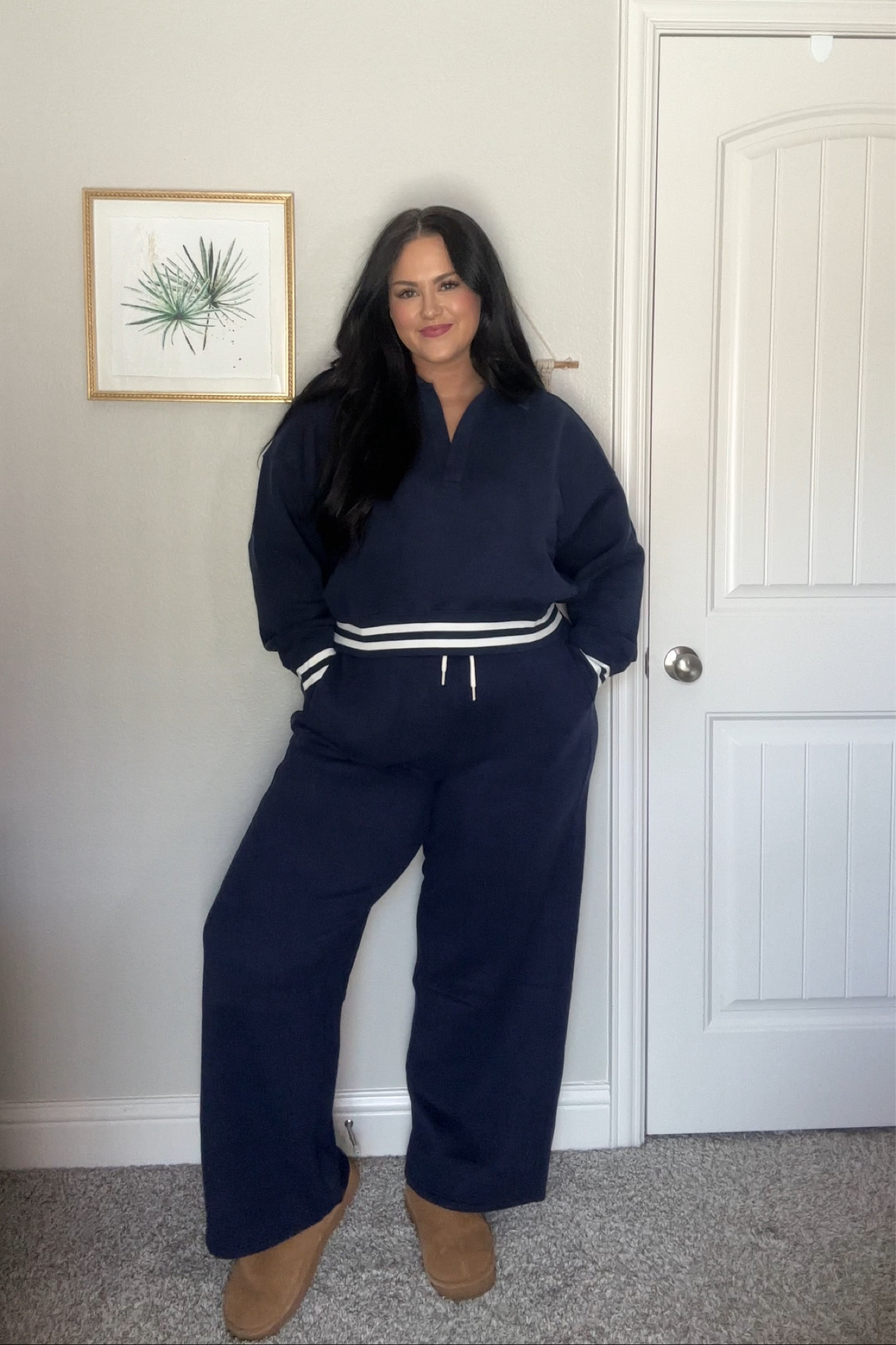 Wearing size XL in both! 🖤💙

#LTKPlusSize #LTKMidsize #LTKStyleTip