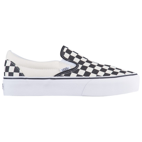 Womens Vans Vans Classic Slip-On Platform - Womens Shoe Black/White Size 10.5 | Kids Foot Locker (US)