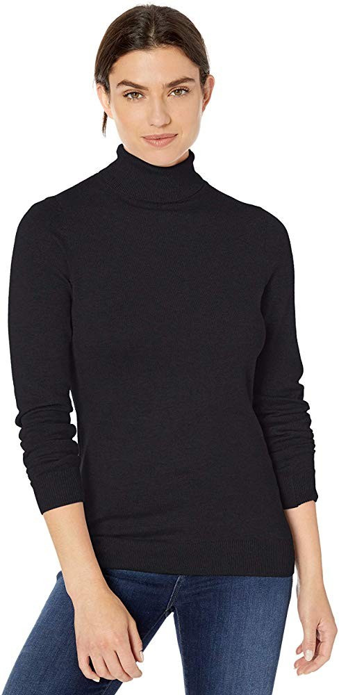 Women's Classic Fit Lightweight Long-Sleeve Turtleneck Sweater | Amazon (US)