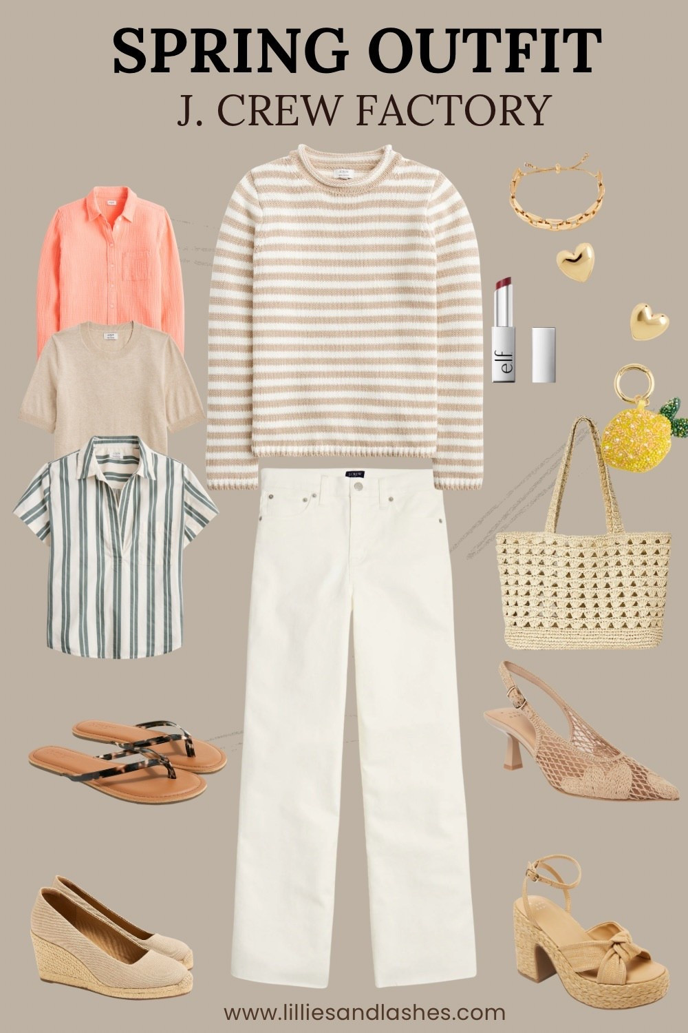 50% off everything!!👏

So many cute Spring Outfits!

White jeans, striped sweaters, gauze button down, striped tops, workwear, j. Crew

#LTKSeasonal