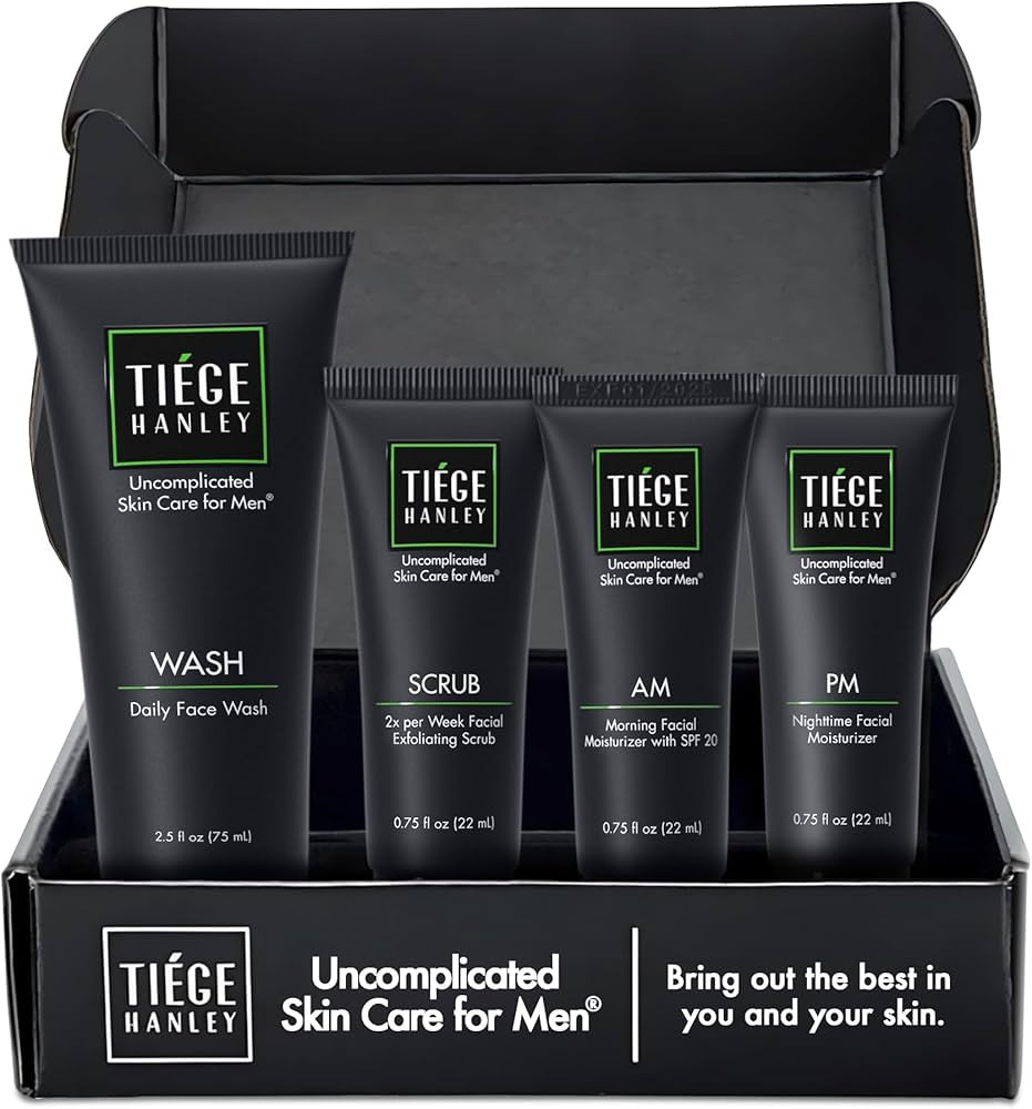 Tiege Hanley Mens Skin Care Set, Essential Skin Care Routine for Men (System Level 1) - Face Wash... | Amazon (US)