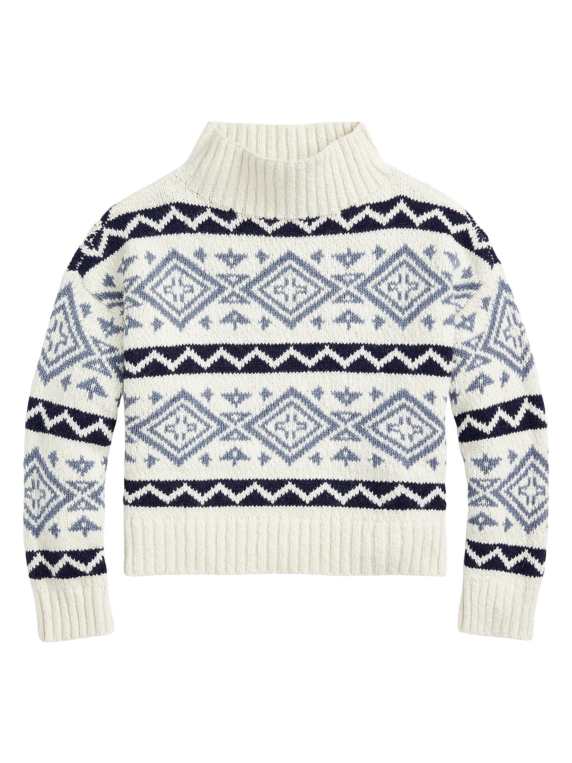Intarsia Wool-Blend Sweater | Saks Fifth Avenue