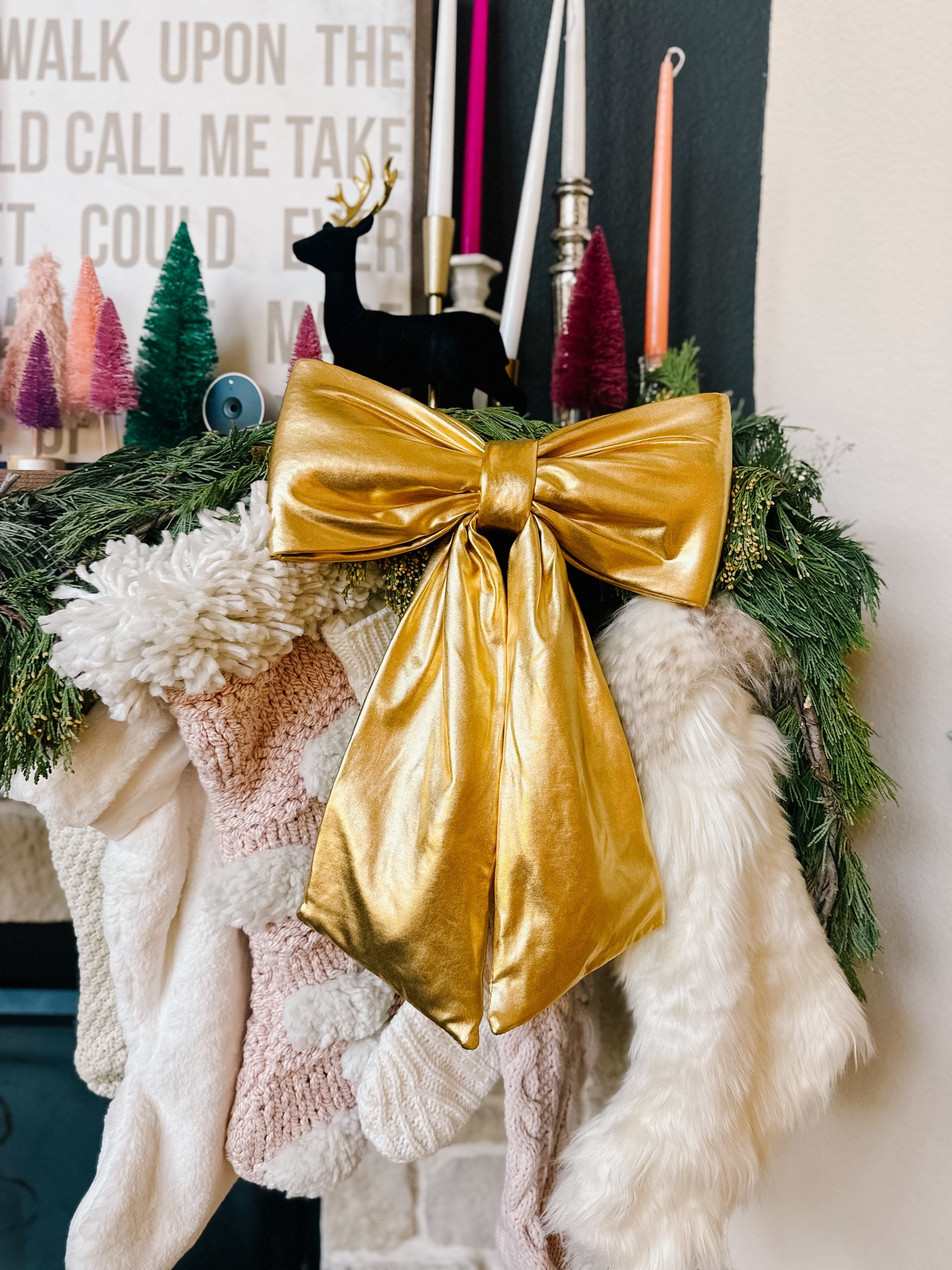 DIY bow garland! So much easy and love the look! 🎀❤️#diy #diyribbon

#LTKHoliday #LTKSeasonal #LTKGiftGuide