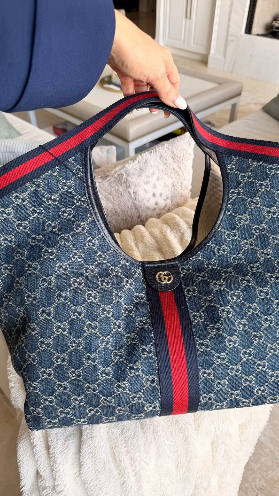New Gucci bag ♥️💙 keep or return? 

#LTKgrwm #LTKOver40 #LTKootd