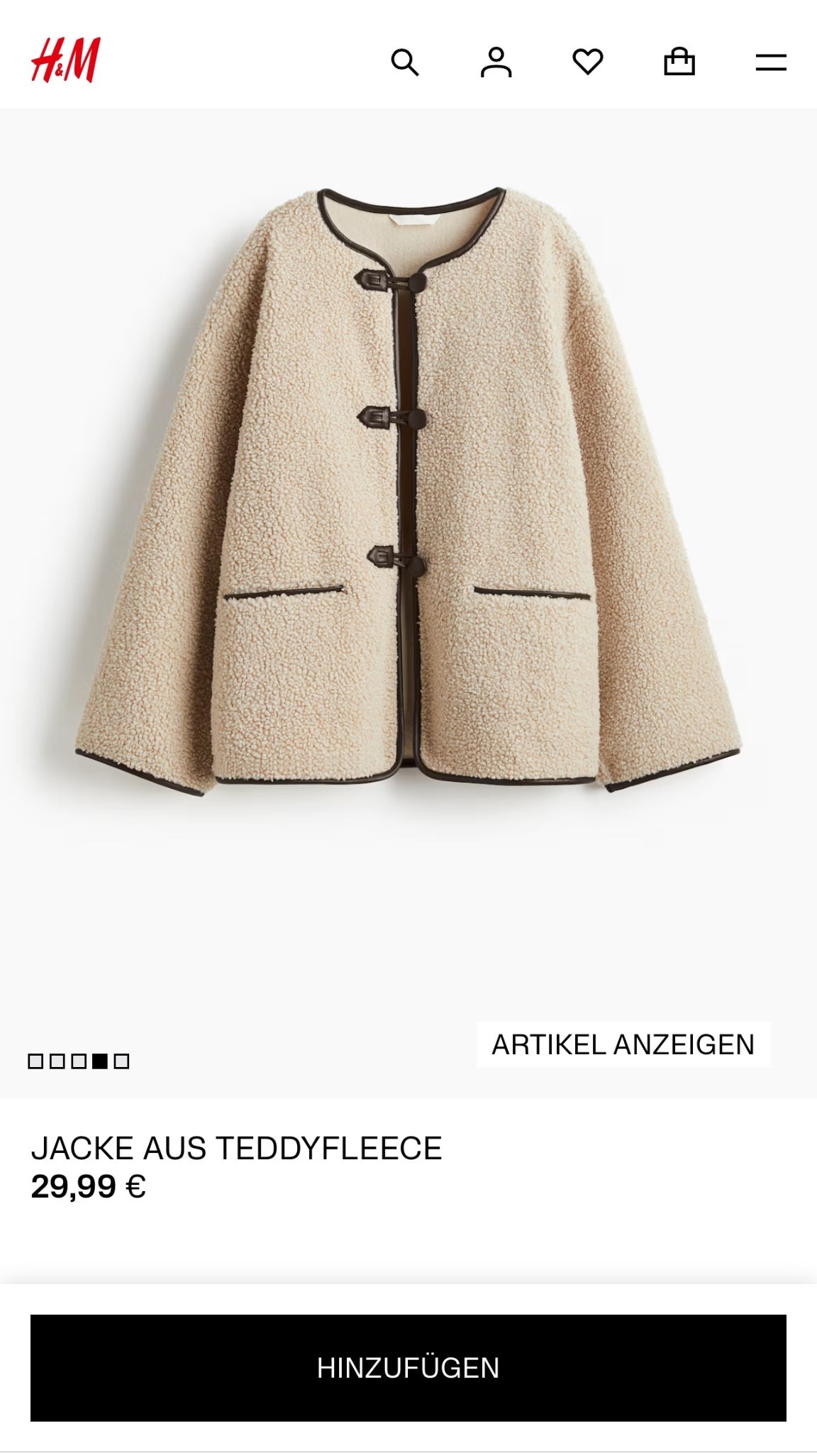 TEDDY FLEECE JACKET 

#LTKautumn #LTKFashionMonth #LTKeurope