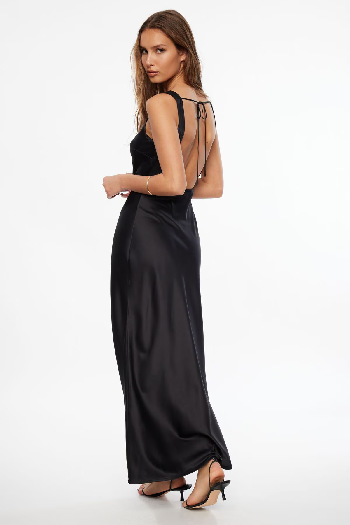 A-Line Satin Slip Maxi Dress | Dynamite Clothing