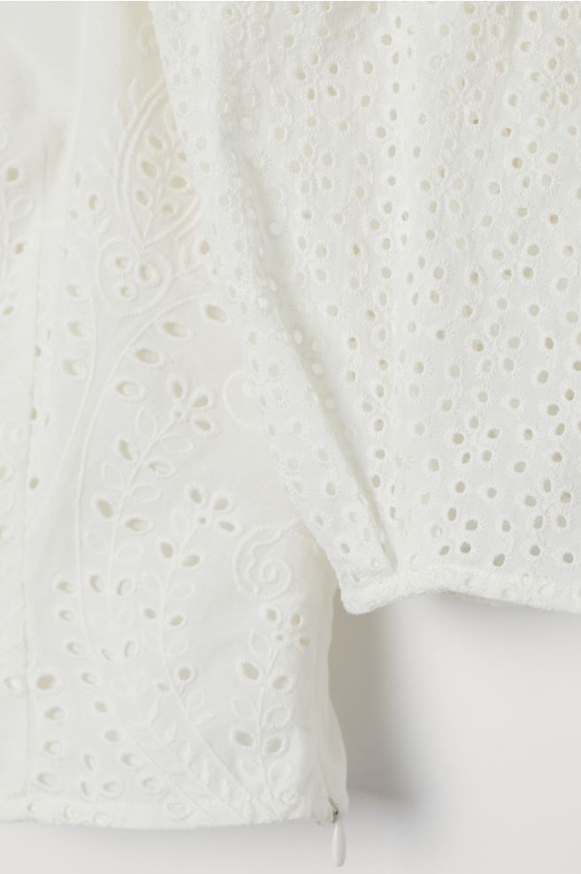 Eyelet Embroidery Blouse | H&M (US)