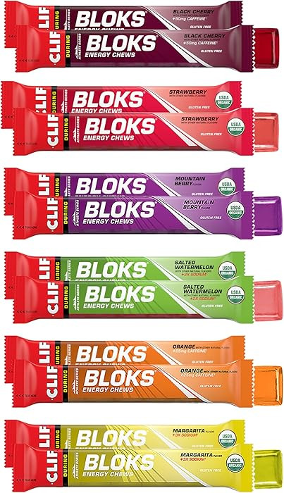 CLIF BLOKS - Energy Chews - Variety Pack - Non-GMO - Plant Based - Fast Fuel for Cycling and Runn... | Amazon (US)