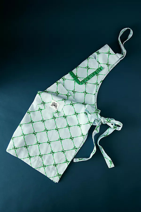 Damson Madder Valerie Bow Apron | Anthropologie (UK)